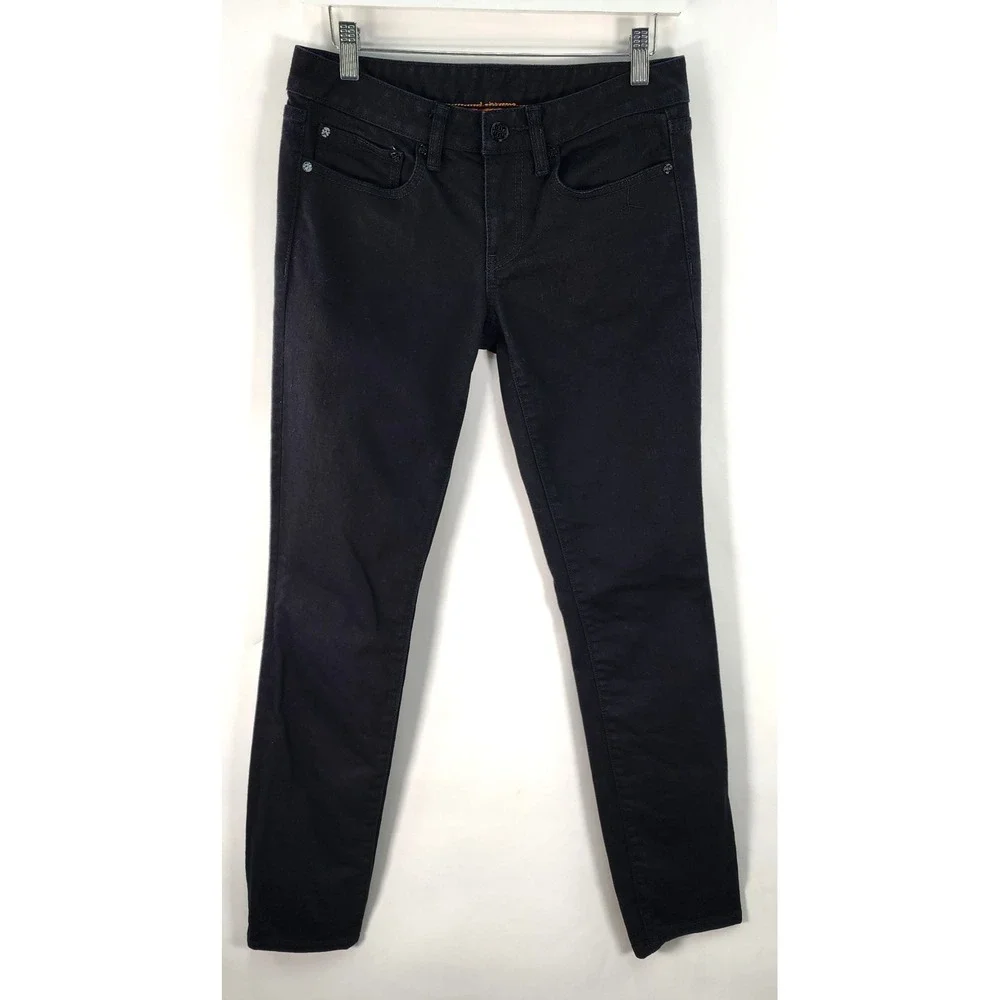 Tory Burch Super Skinny Jeans Women's 27 Black Capsule Minimalist Wardrobe